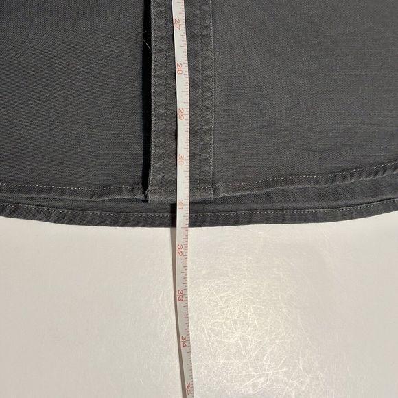 Carhartt Shirt Large Mens Long Sleeve Relaxed Fit Pocketed Western Grey Workwear - Picture 5 of 11